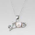 Amazon chaude idées de cadeaux pour la fête des mères maman pendentif collier perle argent maman colliers pour femmes